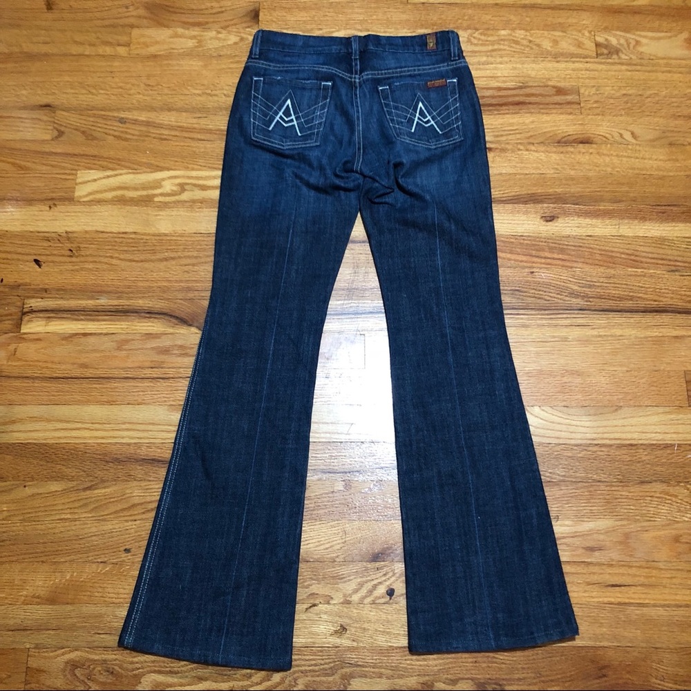 7 For All Mankind Pocket Flare Contrast Jeans 26